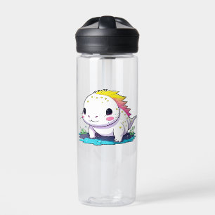 Cute Kawaii Axolotl in Water Personalised Bottle