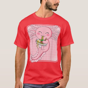 Cute Kawaii Axolotl Ramen Noodles Japanese Anime A T-Shirt
