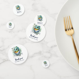 Cute Kawaii Baby Alligator Hatching Baby Shower Confetti