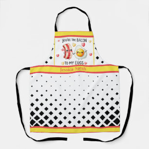 Cute Kawaii Bacon and Eggs Apron