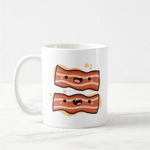 Cute Kawaii Bacon Strips Coffee Mug