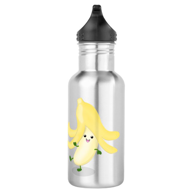 Cute kawaii banana cartoon 532 ml water bottle (Right)