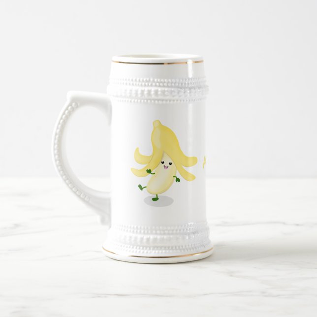 Cute kawaii banana cartoon beer stein (Left)