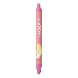 Cute kawaii banana cartoon black ink pen