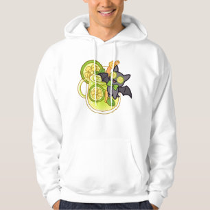Cute Kawaii Bat with Lemonade Cocktail Hoodie