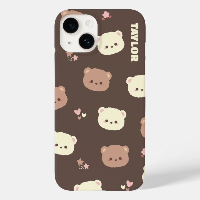 Cute Kawaii Bear Phone Case (Back)