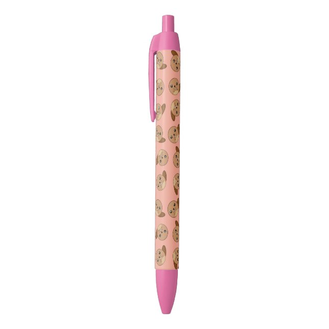 Cute Kawaii Beaver Animal Girls Black Ink Pen (Top (Vertical))