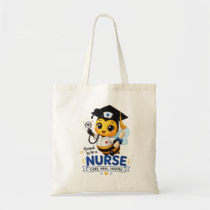 Cute Kawaii Bee Nurse Graduation 2026 Tote Bag