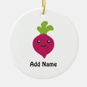 Cute Kawaii Beet Ceramic Tree Decoration