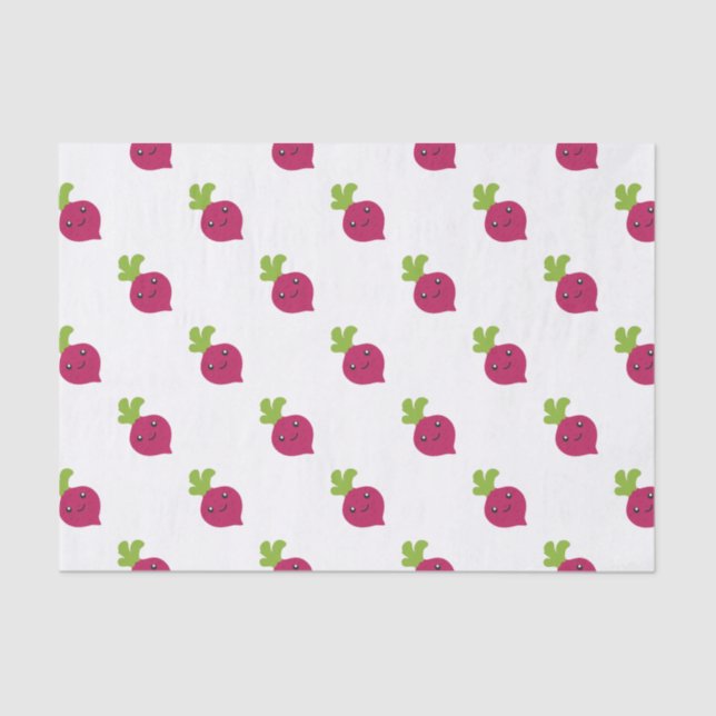 Cute Kawaii Beet Tissue Paper (Front)