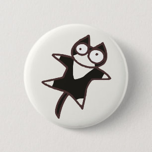 Cute Kawaii Bicolor cat {Lots of Cats} 6 Cm Round Badge