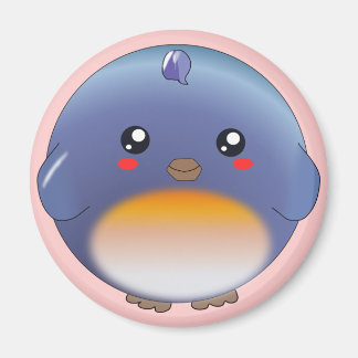 Cute kawaii bluebird magnet