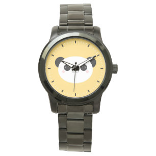 Cute Kawaii Blushing Panda Face Watch