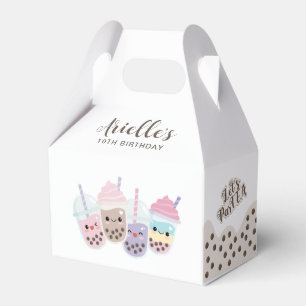 Cute Kawaii Boba Bubble Tea Favour Box
