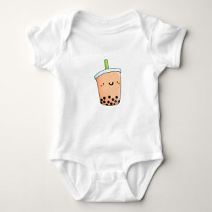 Cute Kawaii Boba Tea Baby Bodysuit