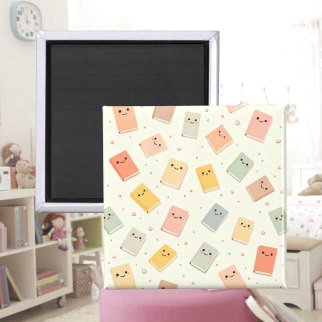 Cute Kawaii Books Magnet (Creator Uploaded)