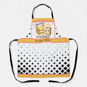 Cute Kawaii Bread and Butter Apron