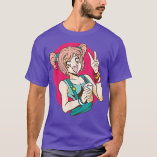 Cute Kawaii Bubble Tea Lover  Boba Tea Fun Anime G T-Shirt