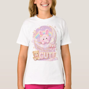 Cute Kawaii Bunny Moon T-Shirt ⭐