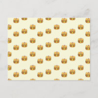 Cute kawaii burgers pattern on cream