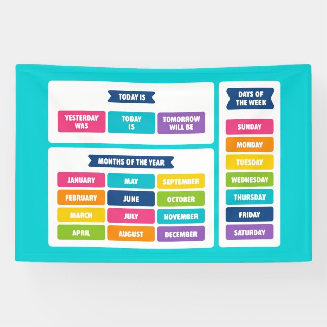 Cute Kawaii Calendar Set Banner (Horizontal)