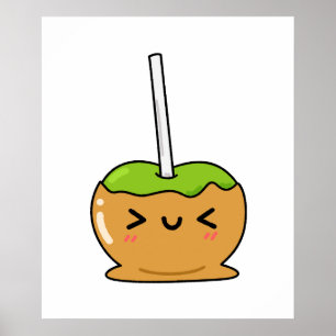 Cute Kawaii Candy Apple Poster