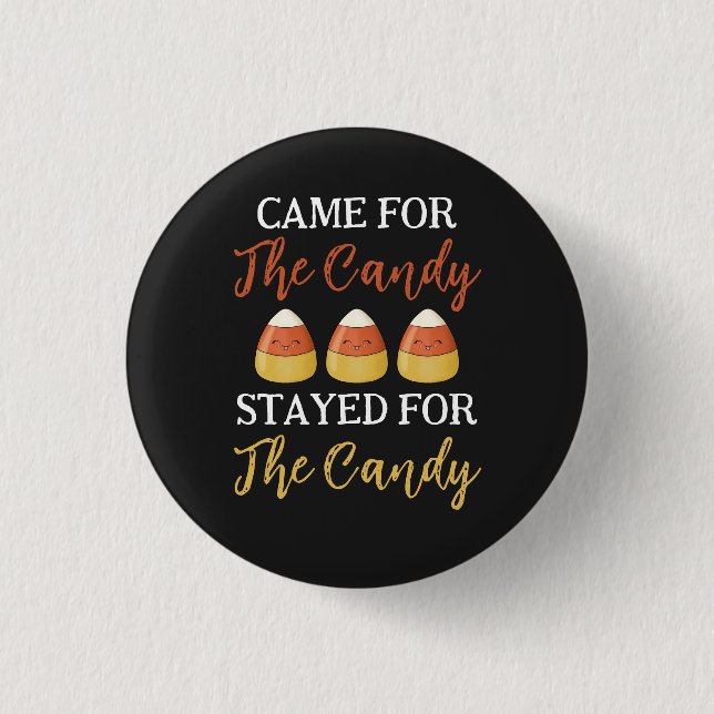 Cute Kawaii Candy Corn Halloween Party Favour 3 Cm Round Badge (Front)