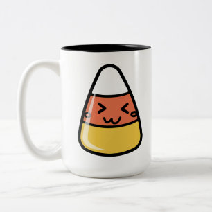 Cute Kawaii Candy Corn Two-Tone Coffee Mug
