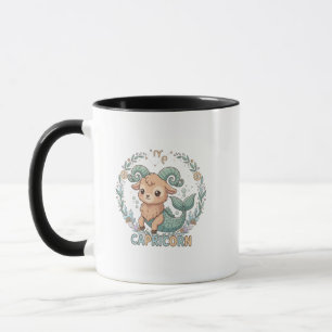 Cute Kawaii Capricorn Zodiac Sign Mug