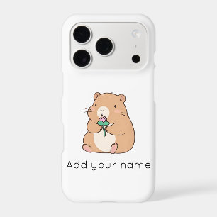 Cute Kawaii Capybara Holding Pink Lotus Flower