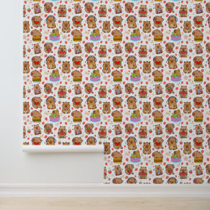 Cute  Kawaii Capybara Wallpaper for Toddler Room