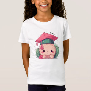 Cute Kawaii Cartoon Personalised Graduation T-Shirt