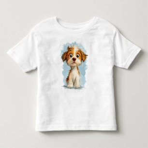 Cute Kawaii Cartoon Puppy Toddler T-Shirt