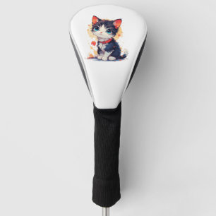 Cute Kawaii Cat for Cat Lovers,Golf Head Cover