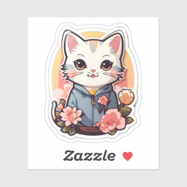 Cute Kawaii Cat Graphic (Sheet)