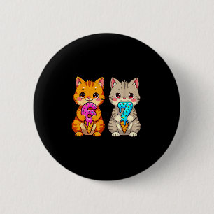 Cute Kawaii Cats Neko 67 Drip Meme Funny Six Seven 6 Cm Round Badge