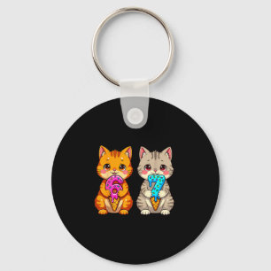 Cute Kawaii Cats Neko 67 Drip Meme Funny Six Seven Key Ring