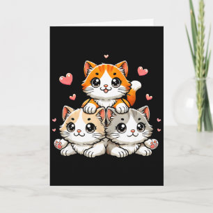 Cute kawaii cats neko funny kitten cat lover giftC Card