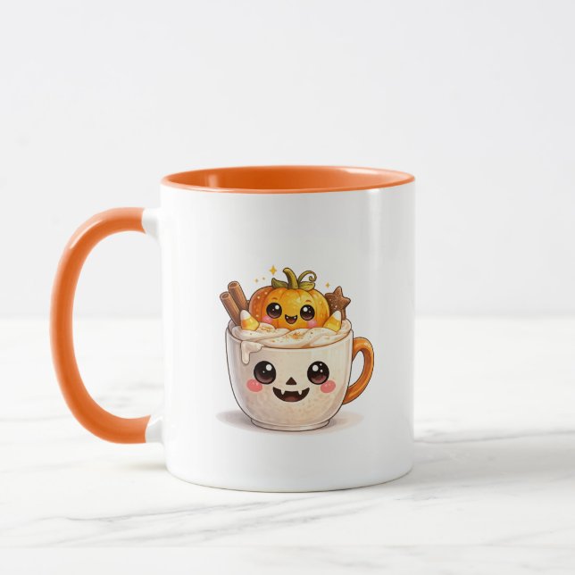 Cute Kawaii Character in a Cup Mug (Left)