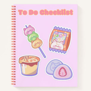 Cute Kawaii Checklist 💗✨ Notebook