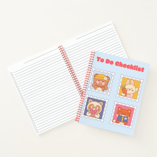 Cute Kawaii checklist ✨💗🌸 Notebook (Inside)