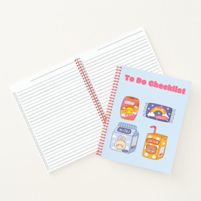 Cute Kawaii checklist ✨💗🌸  Notebook (Inside)