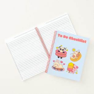 Cute Kawaii checklist ✨💗🌸  Notebook