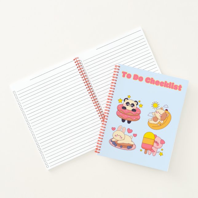 Cute Kawaii checklist ✨💗🌸  Notebook (Inside)