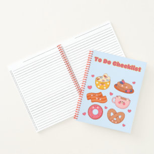 Cute Kawaii checklist ✨💗🌸  Notebook