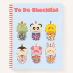 Cute Kawaii checklist ✨💗🌸  Notebook