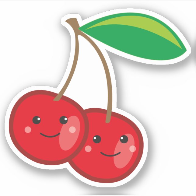 Cute Kawaii Cherries Fruit (Front)