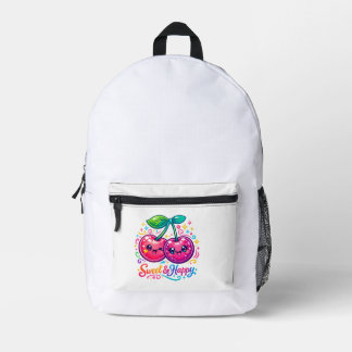 Cute Kawaii Cherries School Backpack