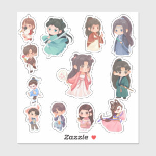Cute Kawaii Chibi Character Stickers