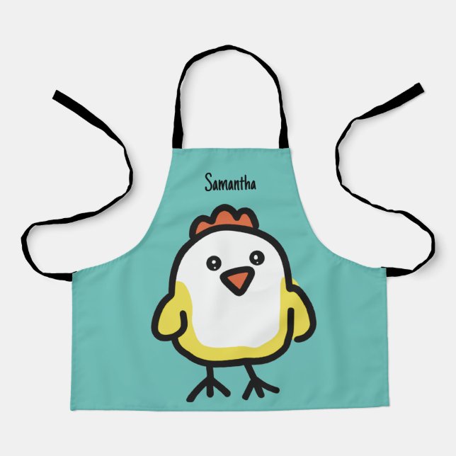 Cute Kawaii Chicken Chick Apron (Front)